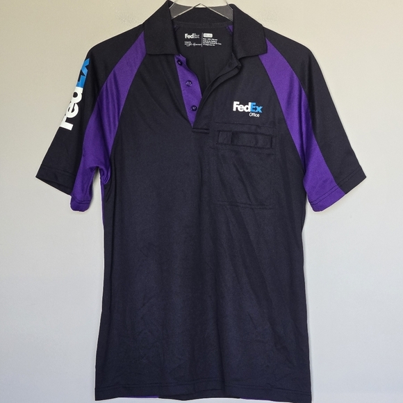 NEW Fed Ex Federal Express Uniform Halloween Costume Men's Pullover Polo Shirt S - Picture 2 of 8